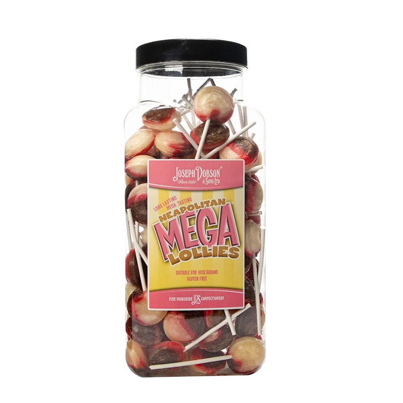 Neapolitan Ice Cream Mega Lolly Pick & Mix Sweets Joseph Dobson